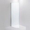 INR Iconic Nordic Rooms Dusjvegg Linc Josephine B78 og B88cm Svart Matt / 78cm Klart Glass