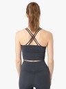 Johaug Sculpt Seamless Strap Top Dame Dark Blue L-XL