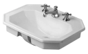 Duravit Serie 1930 Servant 580x470 mm, 1 blanderhull, Wondergliss