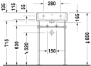 Duravit Vero Air Toppmontert Servant 500x470 mm, u/bl.hull, m/overløp, Hvit