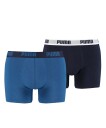 Puma Basic Boxer 2-Pk Blå M