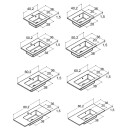 Dansani Mini Minore Komposittservant 60,2x35,5 cm, u/blanderhull, Hvit Matt