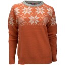 Ulvang Rav Kiby Roundneck Womens Persimmon/vanilla S