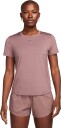 Nike Dri-Fit One Classic Ss Top Dame Smokey Mauve/Black M