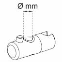 Habo Glider for DusjstangØ19-24mm Krom / Ø24mm