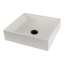 Lavabo Solid Surface servant, 40 x 37 cm, hvit