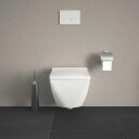 Duravit Viu Compact Vegghengt toalett 365x480 mm, Rimless, Hvit