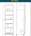 Scandomestic Display Kjøleskap Sd 430 E