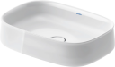 Duravit Zencha Toppmontert Servant 550x390 mm, u/bl.hull, u/o.l, Hvit m/WG