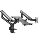 Gembird MA-DA3-02 mounting kit  adjustable arm  for monitor / notebook