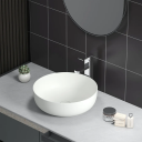 Bathlife Klenod Toppmontert Servant 406x406x120 mm, Hvit Matt