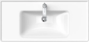 Duravit D-Neo Møbelservant 1005x480 mm, 1 bl.hull, m/o.l, Hvit