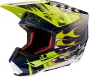 Alpinestars S-M5 Rash Motocross Hjelm 2XL Blå Gul