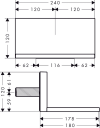 Axor Showersolution Kartut/Hylle Tutlengde 120 mm, Børstet Gull