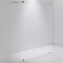 INR Iconic Nordic Rooms Dusjvegg ARC 43 Måltilpasset Brushed Stainless / Opal Klart Glass