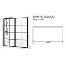 Macro Design Empire Nisjedusj Saloon Gunmetal / 156-159cm Klart Glass med Sprosser