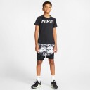 Nike Pro Short Sleeve Big Kids Black/White M