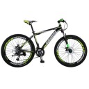 Mountain bike 26" - sykkel med 21 gir - grønn og sort 