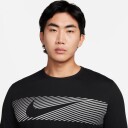 Nike Dri-Fit Miler Uv Long Sleeve Herre Black L