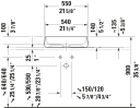 Duravit Zencha Toppmontert servant 550x390 mm, u/bl.hull, u/o.l, Hvit