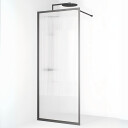 Macro Design Empire Dusj Skjermvegg Fast - med Gunmetal Profil / 95cm Klart Glass Sprosser