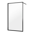 Sealskin Contour Dusjvegg A3 Walk-in H200cm Børstet Gull / 90cm Klart Glass