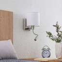 Lucande Brinja vegglampe fleksibel LED-arm, hvit