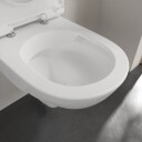 VILLEROY & BOCH O.NOVO COMPACT VEGGSKÅL M/TOALETTSETE OG ÅPEN SPYLEKANT, HVIT ALPIN