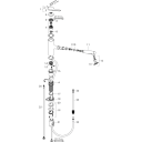 HANSGROHE ZESIS M33 KJØKKENARMATUR 150 KROM M/UTTREKK