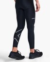 2XU Men's Aero Compression Tights S, Black/Silver Reflective