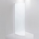 INR Iconic Nordic Rooms Dusjvegg Linc Josephine B78 og B88cm Hvit Matt / 88cm Frostet Glass