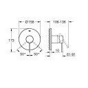 Grohe Essence dusjbatteri Supersteel