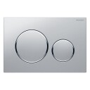 Geberit Sigma20 Betjeningsplate Hvit/Krom/Hvit