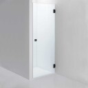 INR Iconic Nordic Rooms Dusjnisje ARC 2 Original Brushed Stainless / 90cm Klart Glass