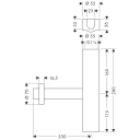 Hansgrohe Flowstar Design Vannlås Polert Gull