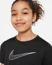 Nike Dri-Fit One Ss Training Top Junior Black/White S (8-10)