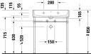 Duravit Vero Air Møbelservant 700x470 mm, u/bl.hull, u/o.l, Hvit m/WG