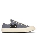 Comme Des Garcons Play X Converse Cdg Big Heart Low Top Grey Sko Grå  unisex 46.5