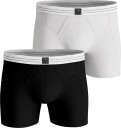 Bjørn Borg Premium Cotton Stretch Original Boxer 2-Pack Herre Black/White S