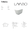 Lavabo Tribeca Vegghengt Toalett 350x540x355 mm, Hvit Blank