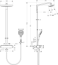 Hansgrohe Raindance Select E300 2jet 300x160 mm, EcoSmart, Krom