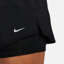 Nike One Dri-Fit 2-In1 Mid Rise 3" Shorts Dame Black/Reflective Silv M