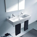 Duravit Vero Møbelservant, m/2 bl.hull 1200x470 mm, 2 blanderhull, Wondergliss