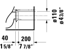 Duravit No.1 Gulvstående toalett 365x650 mm, Rimless, Hvit m/HG