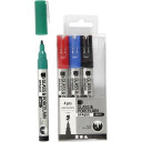 Creativ Company Glass and Porcelain Markers Colour 4pcs.