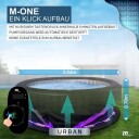 MSpa 2022 Urban Aurora U-AU061 for 6 personer med LED, M-ONE