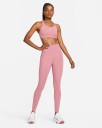 Nike One Dri-Fit High Waist Dame Desert Berry/White S