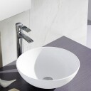 Bathco Sicilia Toppmontert Servant Ø40x15 cm, uten overløp, Hvit