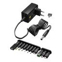 Universal Nettadapter 3V-12V max 12W med 11 kontakter