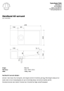 Copenhagen Bath Nordland 40 servant 400x200 mm, vendbar, Hvit Matt